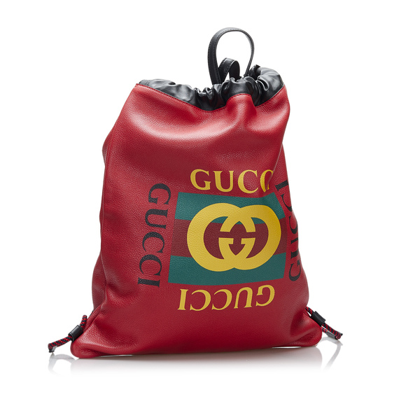 Pre-Loved Gucci Gucci Logo Backpack - Picture 2 of 12
